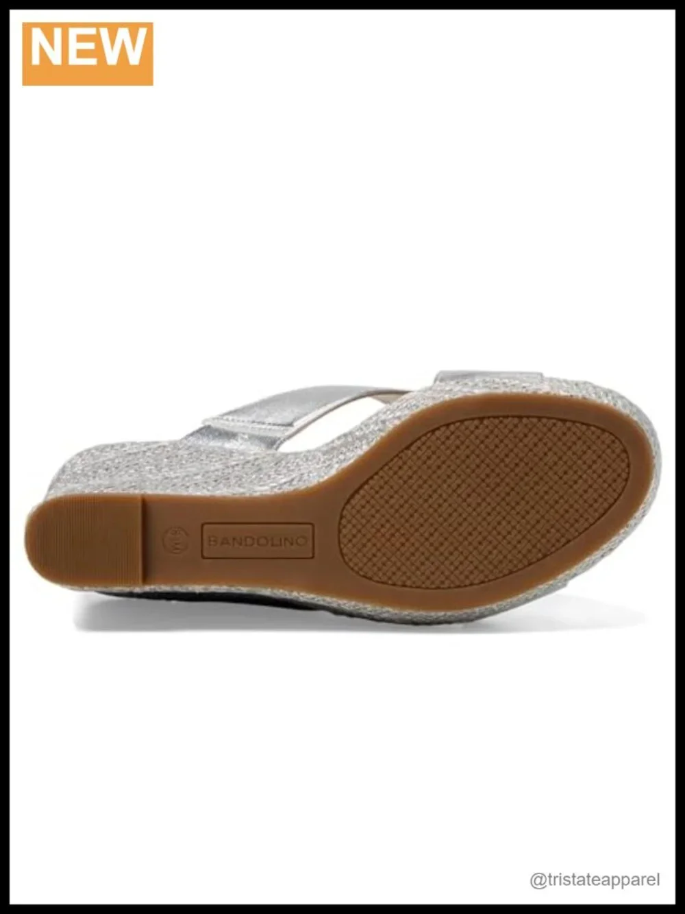 Bandolino Kammie Espadrille Wedge Sandals Faux Leather Platform